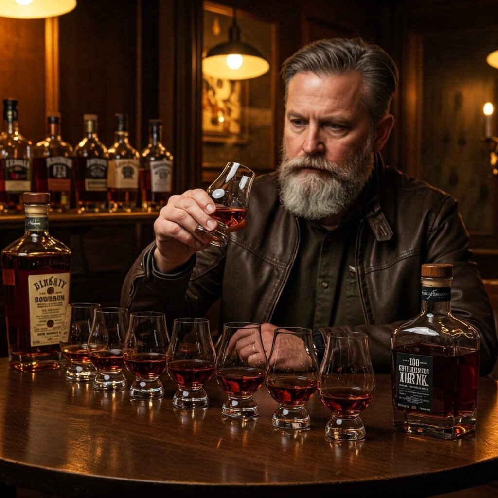 Bourbon tasting scene