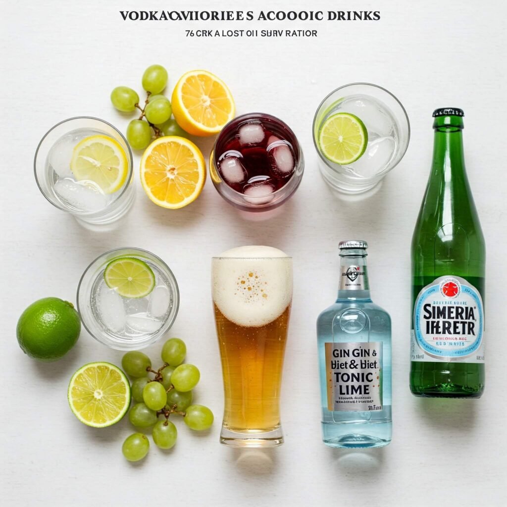 Tequila soda with lime.
