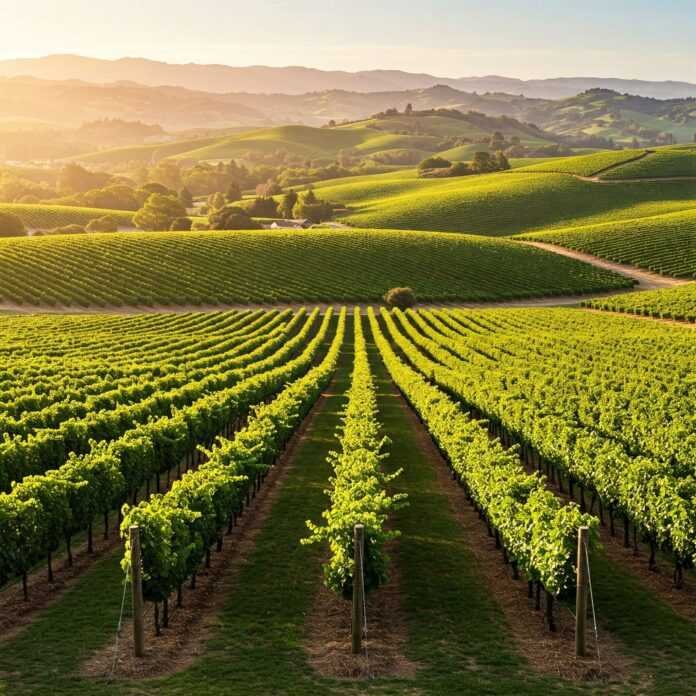 Scenic Napa Valley vineyard Scenic Napa Valley vineyard