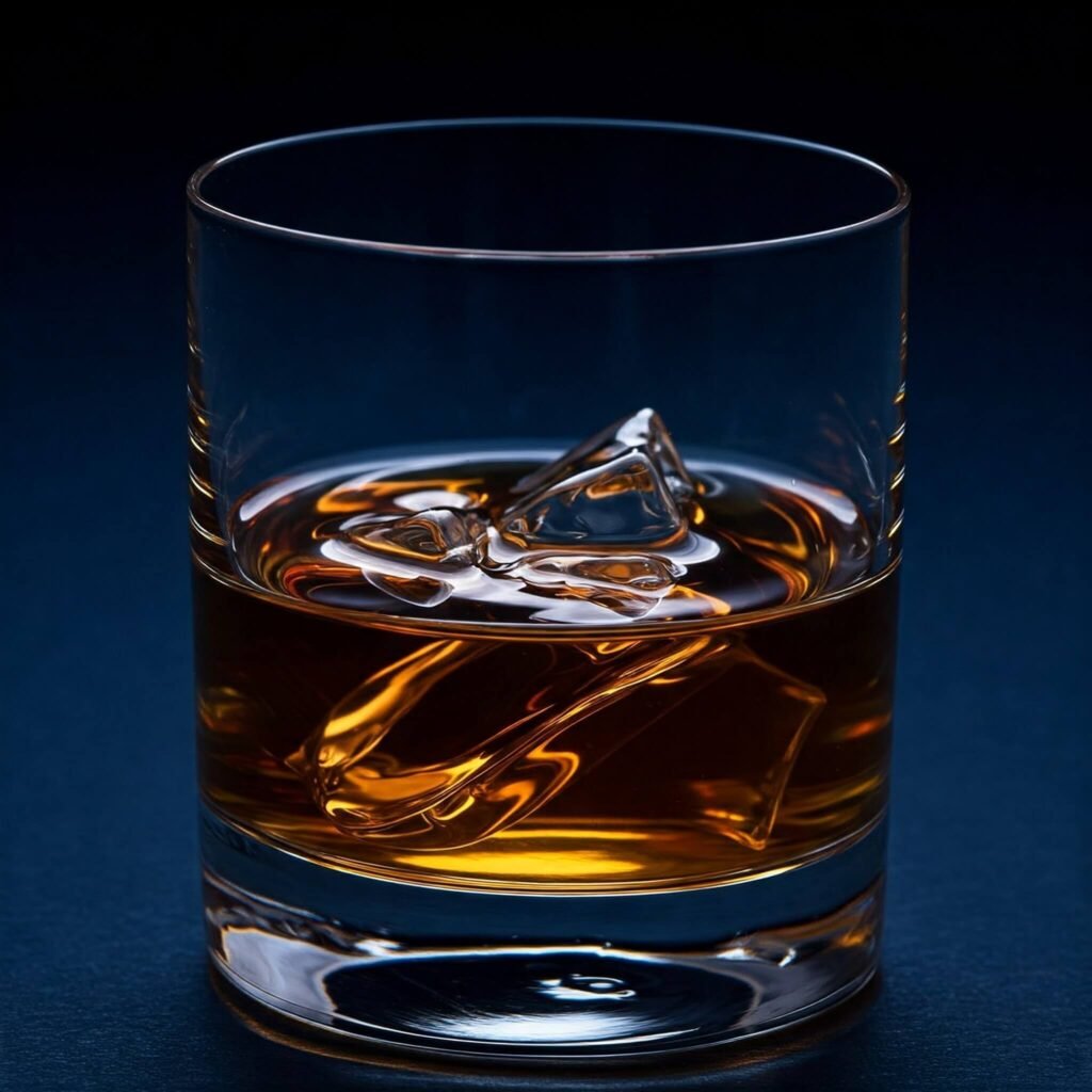Glass of bourbon