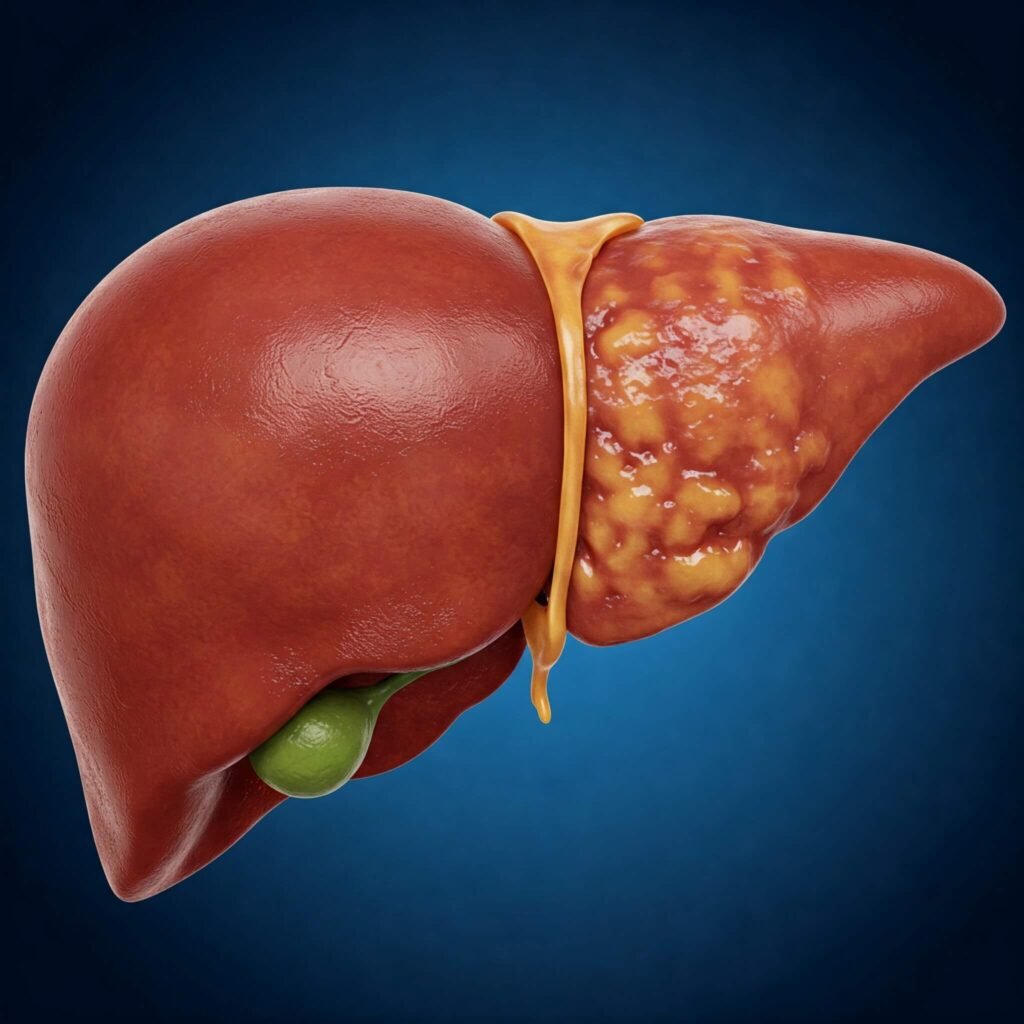 Healthy vs. damaged liver