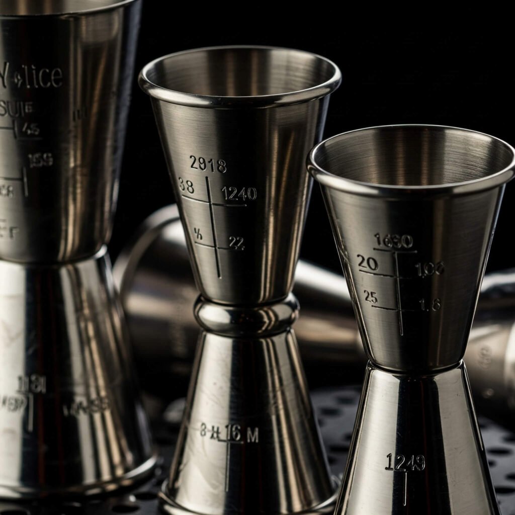 Variety of Jiggers for Home Mixology