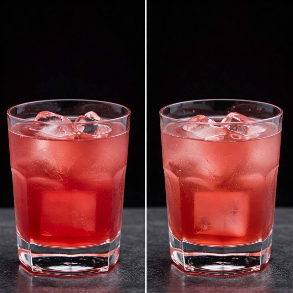 The Impact of Clear vs. Cloudy Ice on Cocktail Appearance