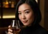 Women and Whisky: Breaking Stereotypes One Sip at a Time Stylish woman enjoys whisky.