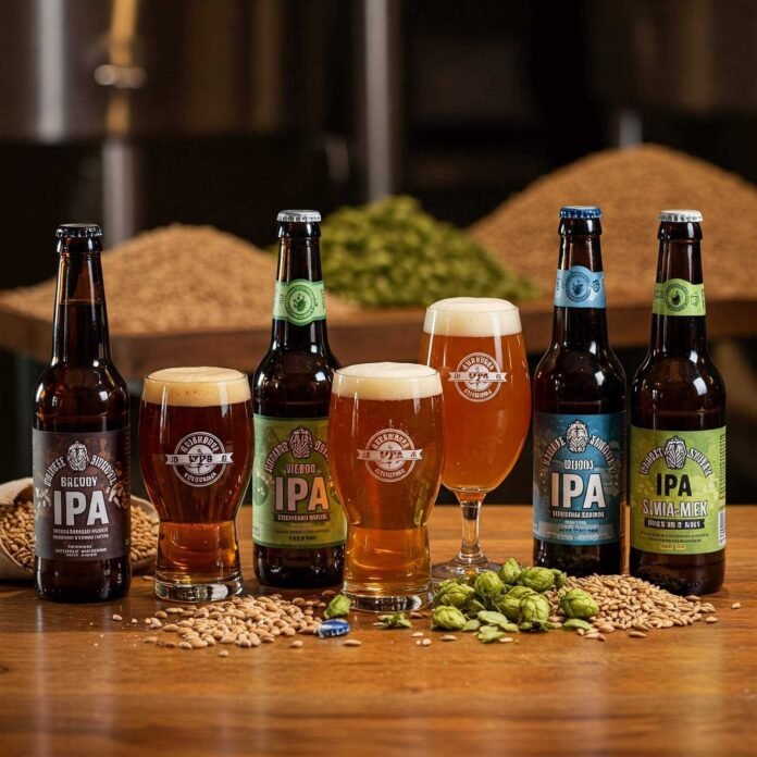 Lagunitas IPA Bottle and Glass