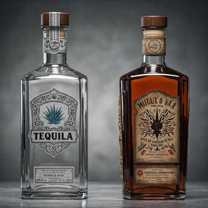 Tequila and Mezcal Bottles