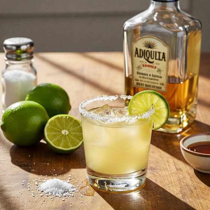 Fresh Margarita with Tequila and Limes