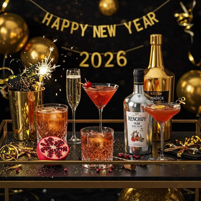 Elegant New Year's Eve cocktail party